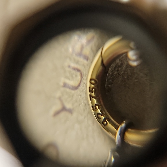 David Yurman Cable Amulet Box Chain Slider Necklace 18K/Sterling Silver 925/750 - Picture 5 of 11